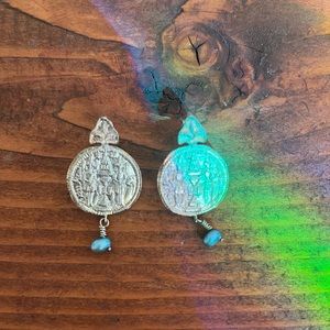 Bohemian coin earrings